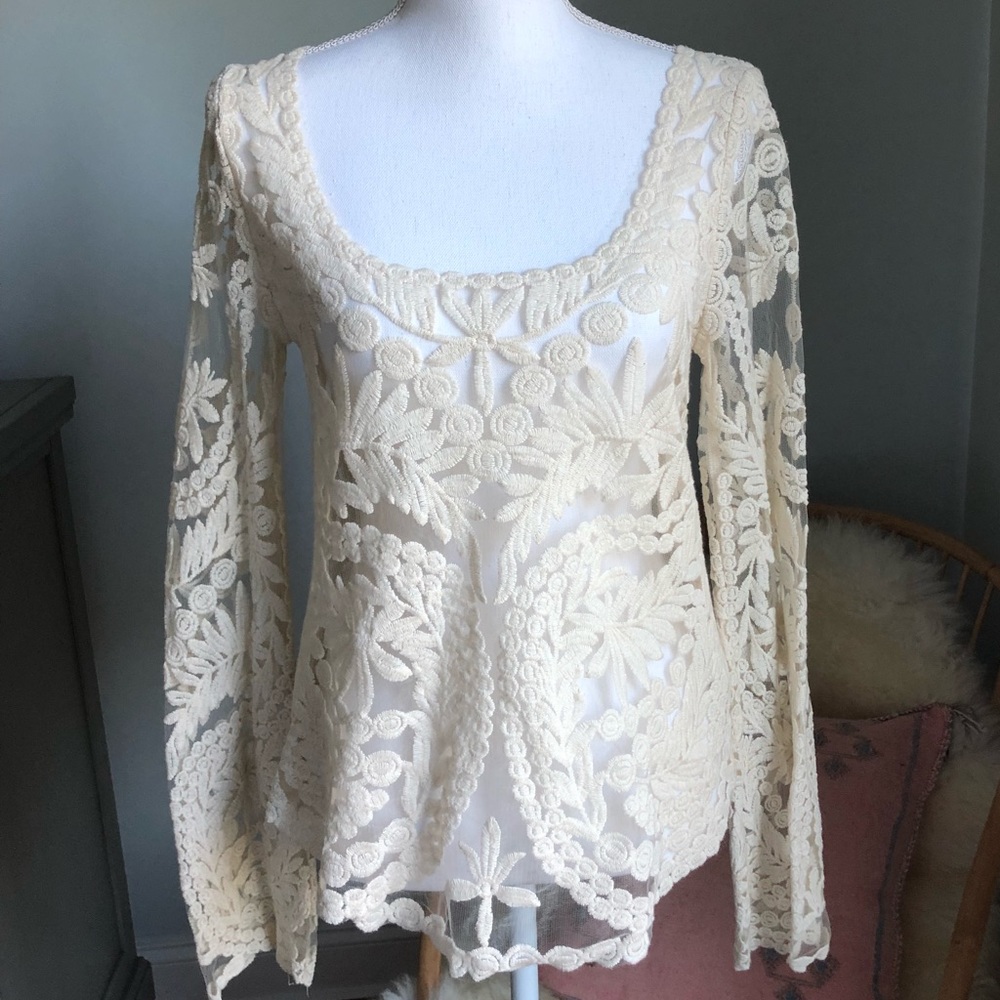 Staring at Stars Woven Lace Blouse